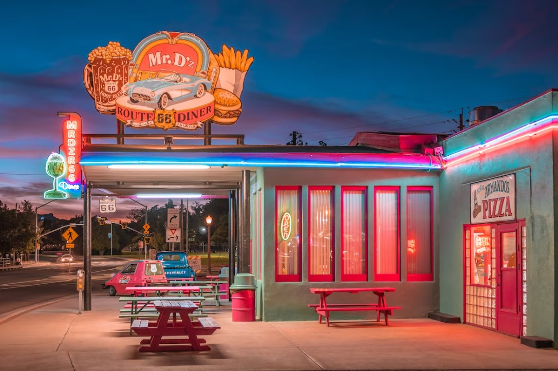 Fast-food restaurant display signage