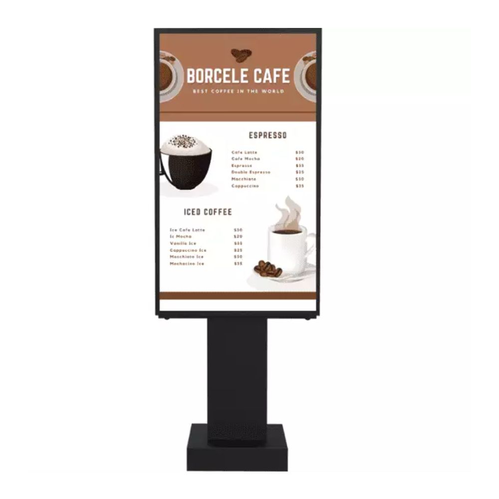 Single panel outdoor menu board