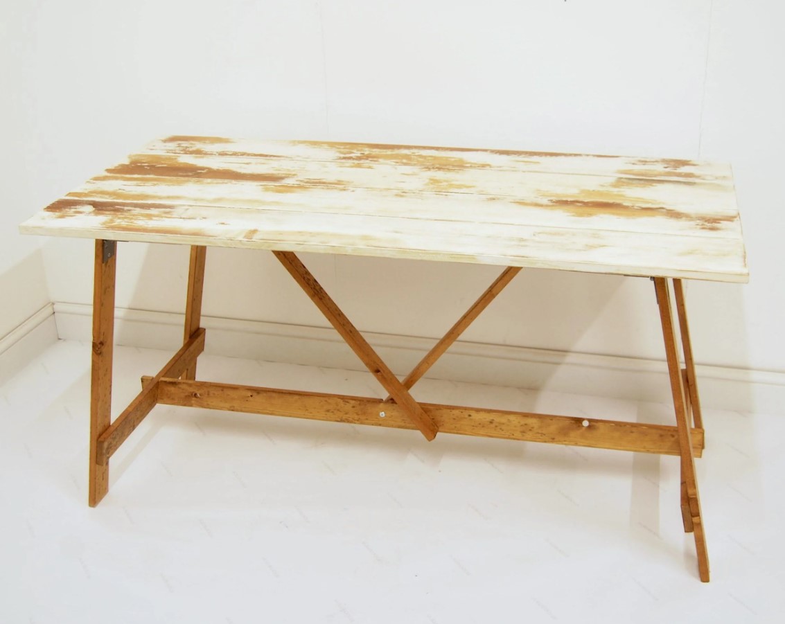 Timber Folding Trestle Table