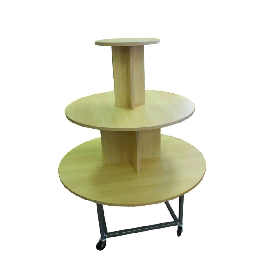 3-tier round table 