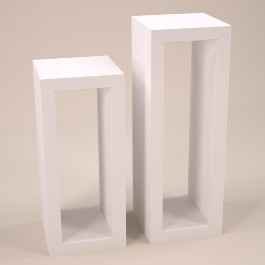 cube display pedestals
