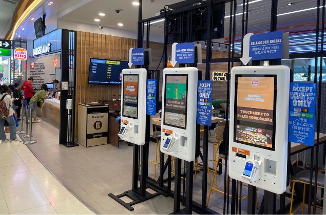 POS kiosk Burger King