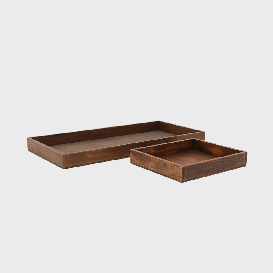 Wooden display tray