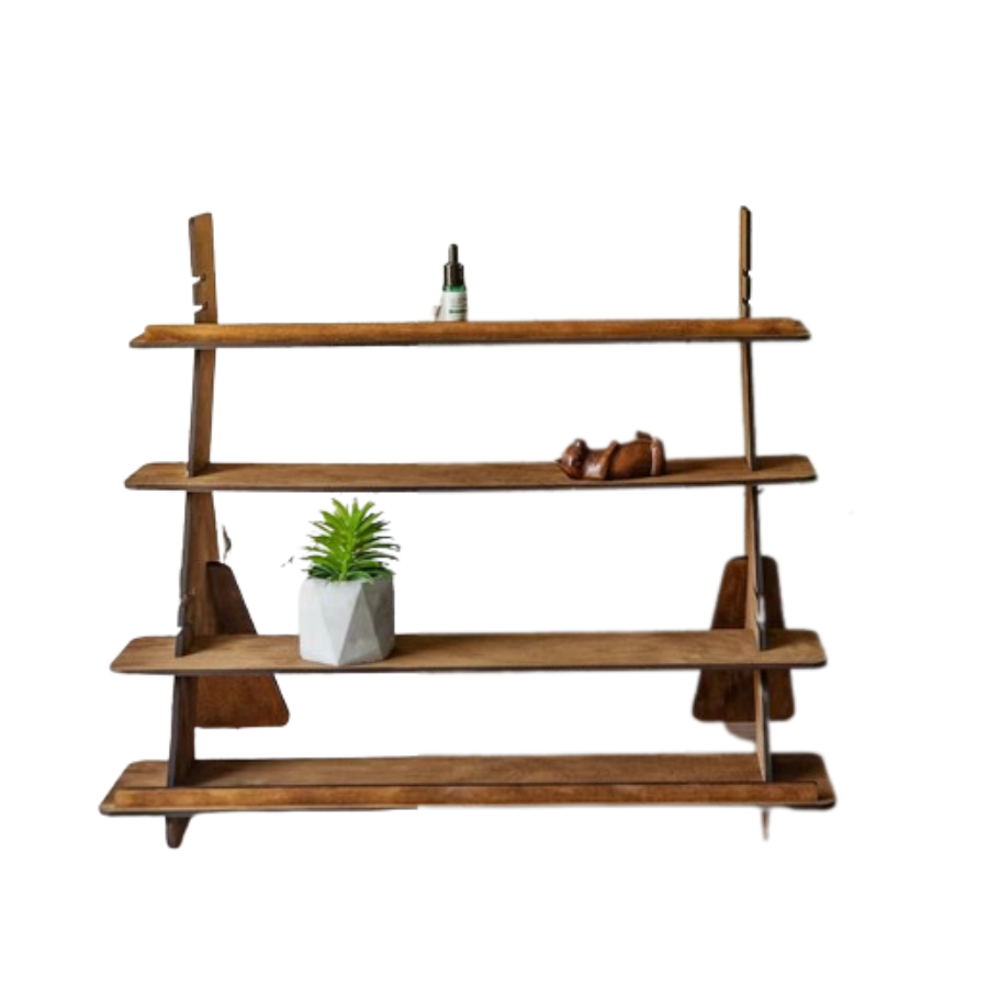 Wooden portable retail table display stand