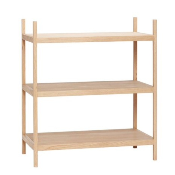 Rack wooden shelves