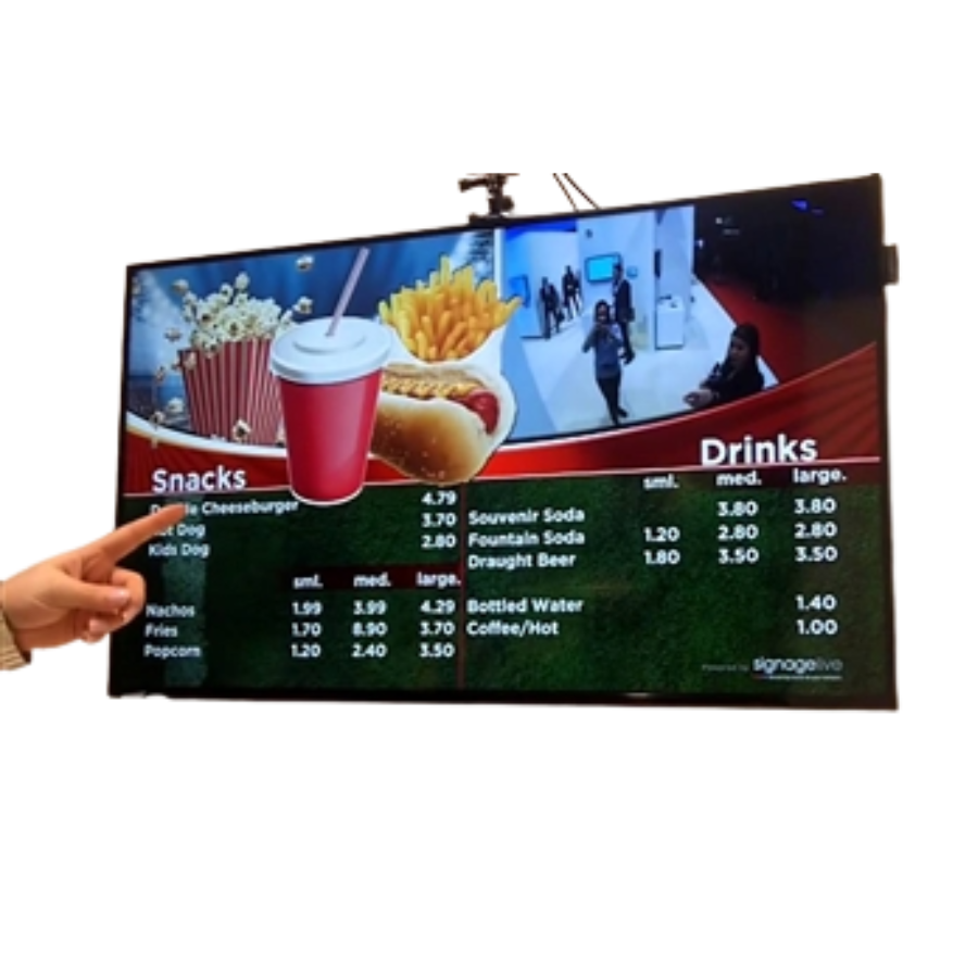 Digital signage menu board