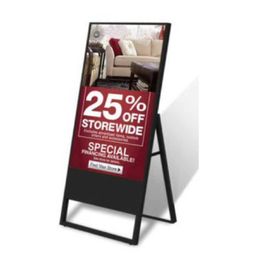 Outdoor free standing digital signage