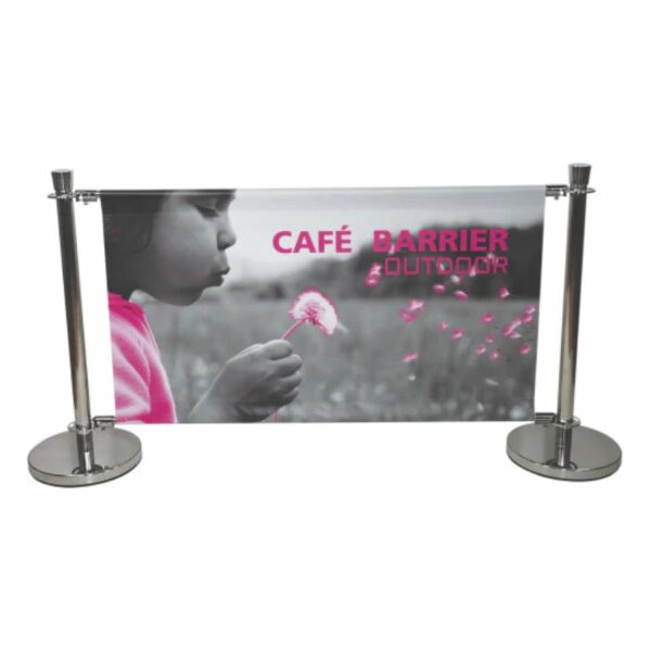 Banner pole display stand