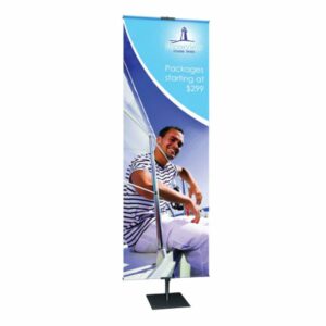 Adjustable banner stand