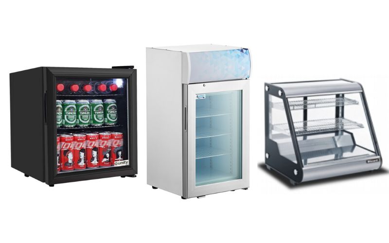 Countertop display fridges