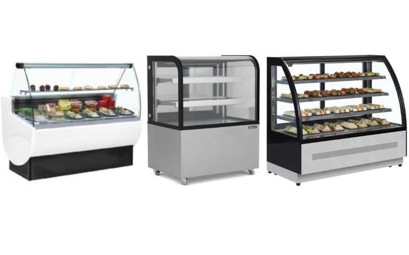 serve-over display fridge