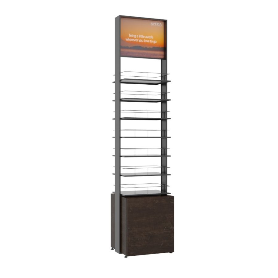 double-sided display tower
