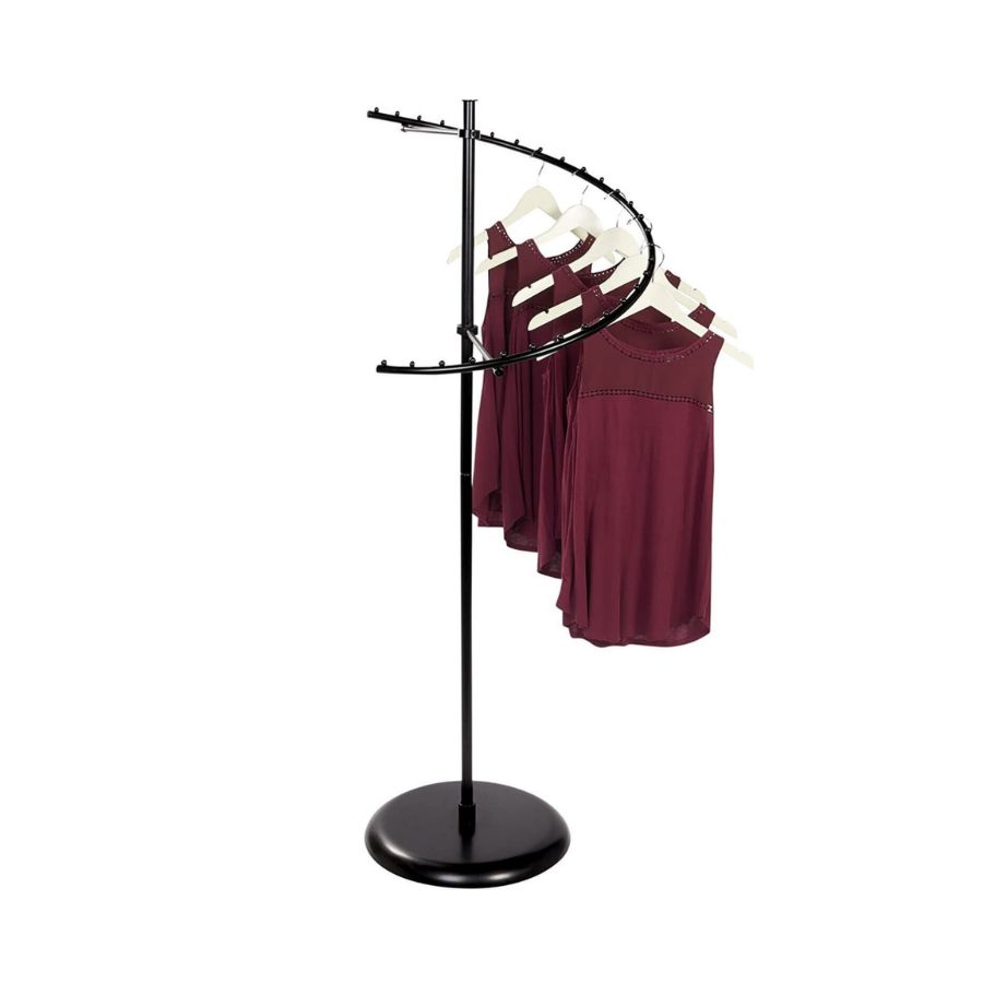 Spiral clothes display stand