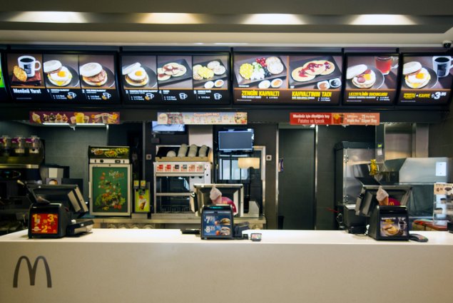 McDonalds counter