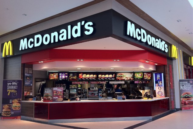 McDonalds promotional signage