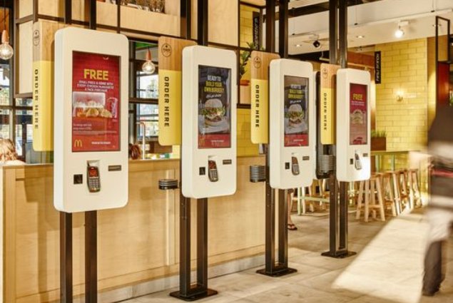 McDonalds self-service kiosks